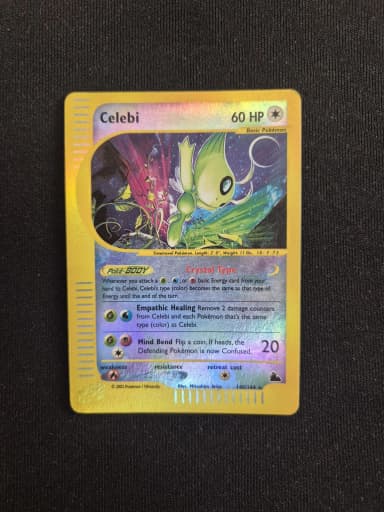 Subasta de carta Pokémon Celebi 145/144 Skyridge desde Suecia