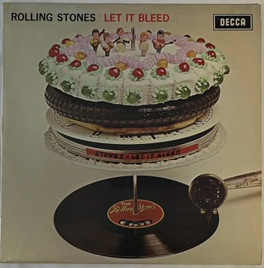 Seltene UK Mono-Ausgabe von Rolling Stones Let It Bleed LP von 1969