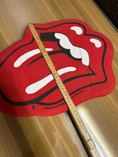 Cojín de merchandising de la gira Bridges to Babylon de Rolling Stones 97/98