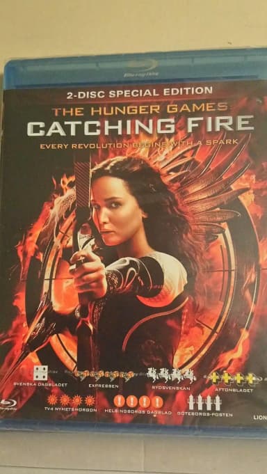 The Hunger Games Catching Fire 2 Blu-ray Discs, ungeöffnet
