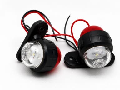 Luces laterales LED rojas y blancas para remolques y caravanas