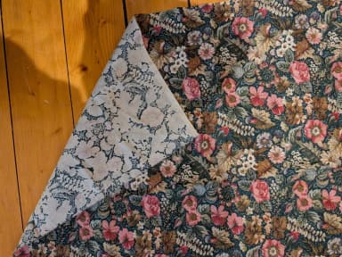 Tela vintage de algodón con diseño floral de Joan Kessler