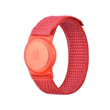 Rotes Armband für Apple AirTag 2, kindgerecht