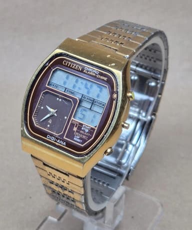 Citizen Digi-Ana Chrono alarm clock vintage working wristwatch