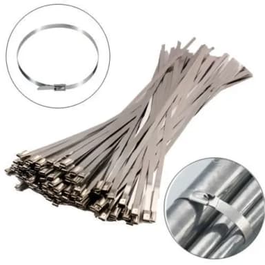 10er Pack Edelstahlschlaufen 15 cm lang