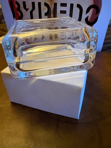 Caja de almacenamiento de vidrio Iittala 108x108 mm en Suecia