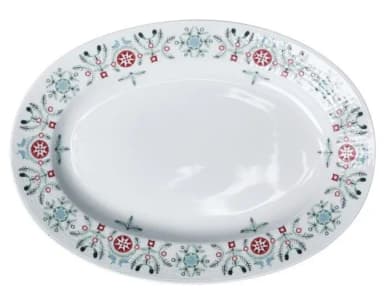Rörstrand Swedish Grace Winter ovales Tablett 32 cm von Louise Adelborg