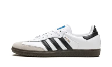 Adidas Samba OG miesten kengät valkoisena, mustana ja kumipohjalla