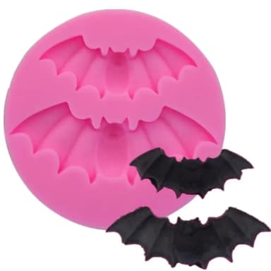 DIY silicone mold with Halloween bat theme