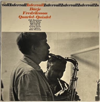 Börje Fredriksson Intervall LP von 1966 auf Columbia Label