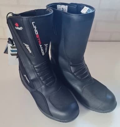 Botas de moto Lindstrands Max Tour negras talla 45 nuevas