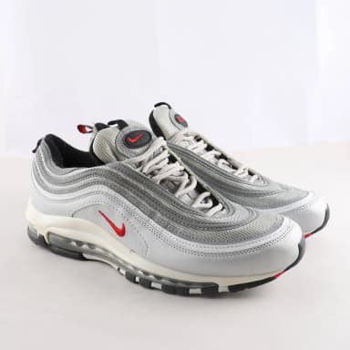 Nike weiße und silberne Sneakers Größe 43 gebraucht
