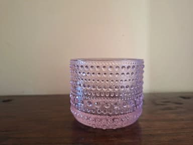 Iittala Kastehelmi Kerzenhalter in hellrosa