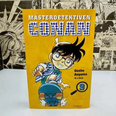 Master Detective Conan kirja 9 Gosho Aoyamalta ruotsiksi