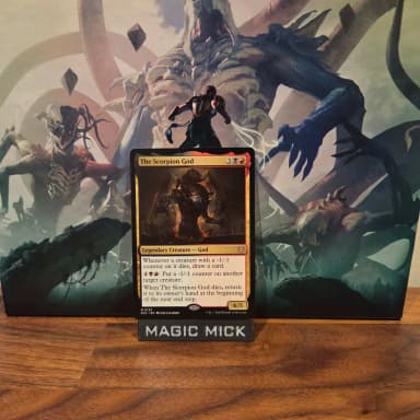 The Scorpion God #133 carta negra y roja de Magic de ECC