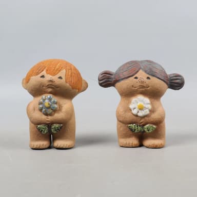 Figuras Adam y Eva de Lisa Larson de Gustavsberg 1972