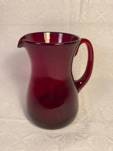 Jarra de vidrio rojo rubí de Reijmyre Paul Kedelv
