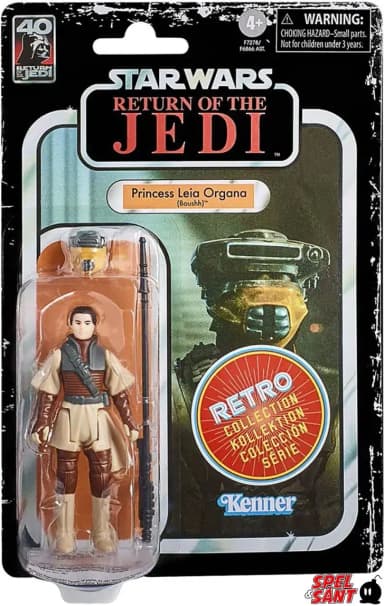Figura vintage de Princess Leia Organa de la colección retro de Star Wars