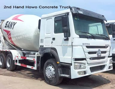 Käytetty Sany betonimylly Sinotruk Howo 6x4 alustalla