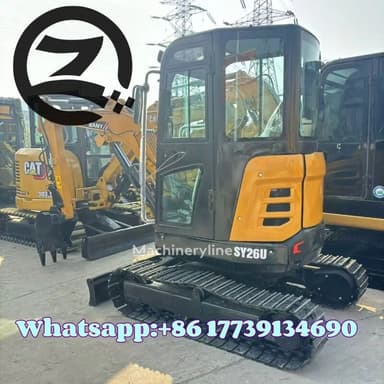 Mini excavadora Sany SY 26U de 2025 con pocas horas