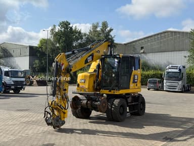 Excavadora ferroviaria Caterpillar M323F 4x4 de doble modo año 2019