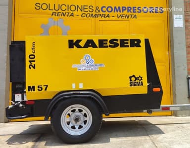 Kaeser M57 mobiler Luftkompressor von 2006 mit niedrigen Betriebsstunden