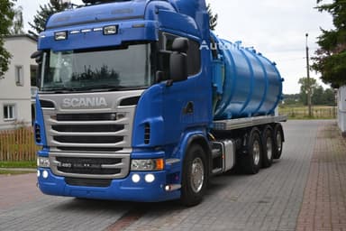 Scania G 480 8x4 Vakuum-LKW mit 25m³ Tank und lenkbarer Achse
