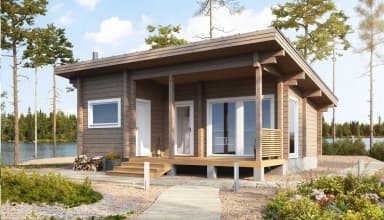Holzlieferung für Ferienhaus in Rauha