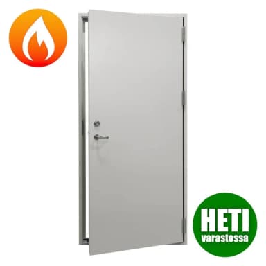 Stahlfeuerschutztür EI60 9x21 rechts weiß RAL 9010