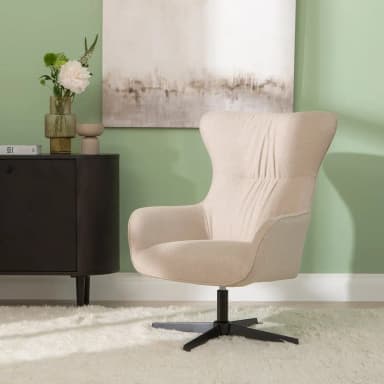 Drehbarer Rixen Liegestuhl in Beige