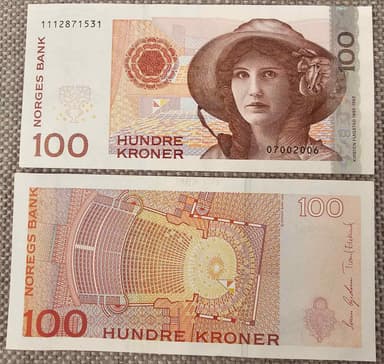 Norja 100 kruunua 2006 kolikko käyttämättömänä