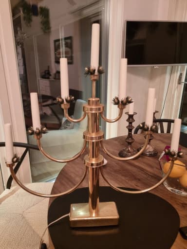 Adventskerzenhalter aus Messing