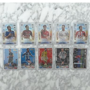 10 cartas de fútbol Topps Match Attax Champions League