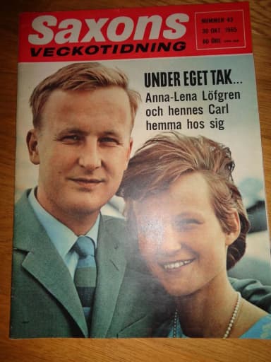 Saxons nº 43 de 1965 con Anna-Lena Löfgren y otros