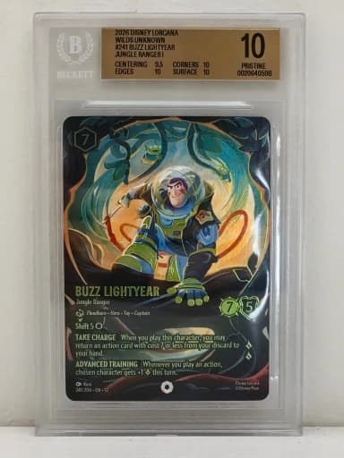 Carta coleccionable Buzz Lightyear #241 BGS 10 Pristine