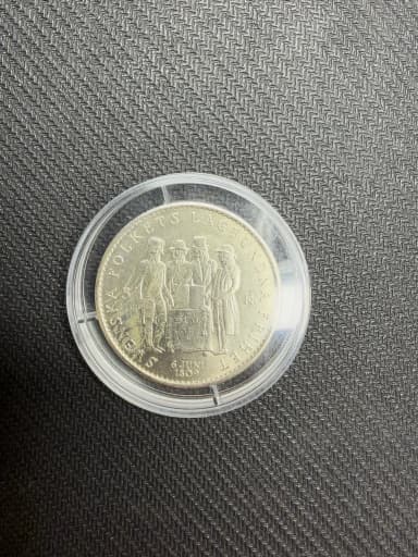 Swedish 5 krona commemorative coin from 1959 with Gustaf VI Adolf