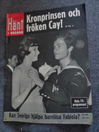 Revista Hänt nº 8 de 1967 con Erik Bruhn y el príncipe Carl Gustaf