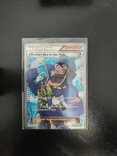 Archie's ace in the hole single card auction