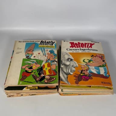 Iso kokoelma: 28 Asterix-albumia ja 1 Lucky Luke -albumi