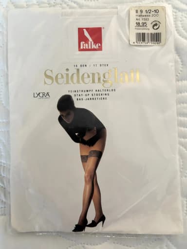 Medias de nylon vintage Falke 15 denier stay ups