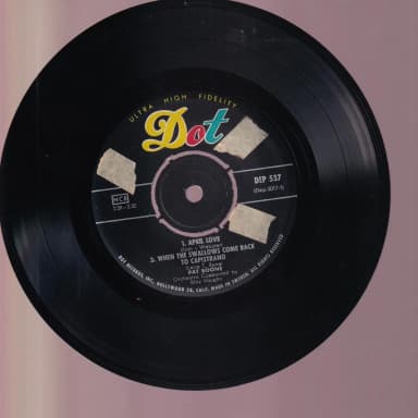 Pat Boone and Shirley Jones April Love 7-inch vinyl