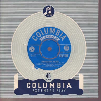 Wiener Philharmoniker Herbert von Karajan artist life waltz 7 inch vinyl