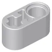 Lego Technic Liftarm Thick 1 x 2 with Axle Hole in Light Gray Blue