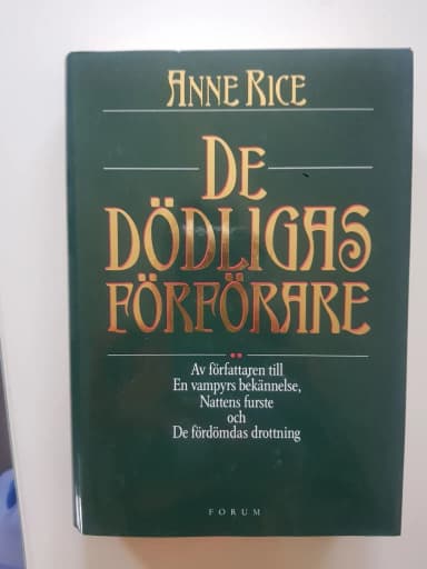 De dödligas förförare - Anne Ricen kirja ruotsiksi