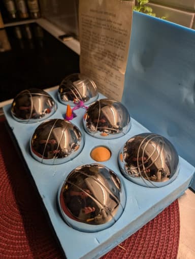 Juego de petanca vintage completo sin usar en estado como nuevo