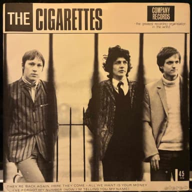 THE CIGARETTES They're Back Again 7" Single von 1978 UK Punk Mod