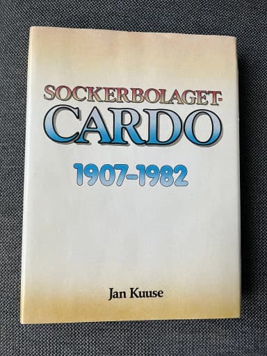 Sockerbolaget-Cardo 1907-1982 by Jan Kuuse available