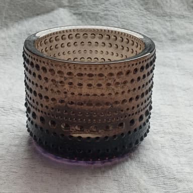 Portavelas marrón Kastehelmi de Oviva Toikka para Iittala