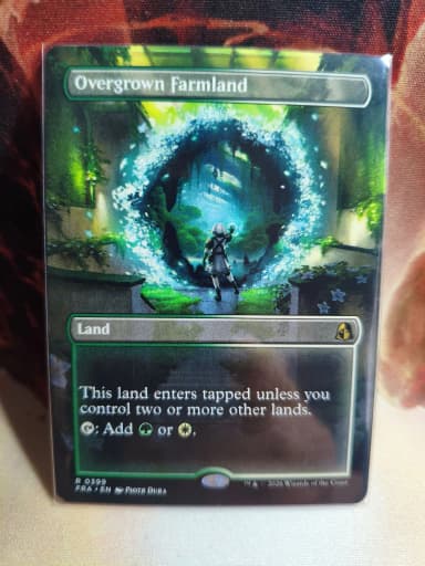 Overgrown Farmland Magic: The Gathering Karte ohne Rand