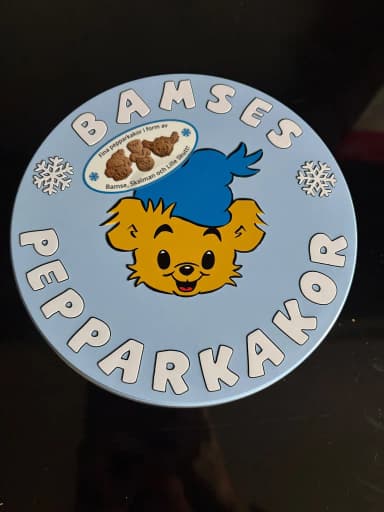 Bamse gingerbread cookie tin available